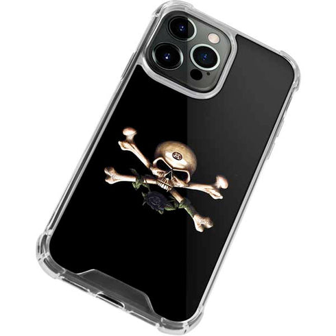 Alchemy Skull and Crossbones iPhone 15 Pro Clear Case